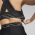 Puma Mid Impact Deco Glam noir brassiere de sport tranchant pour femmes