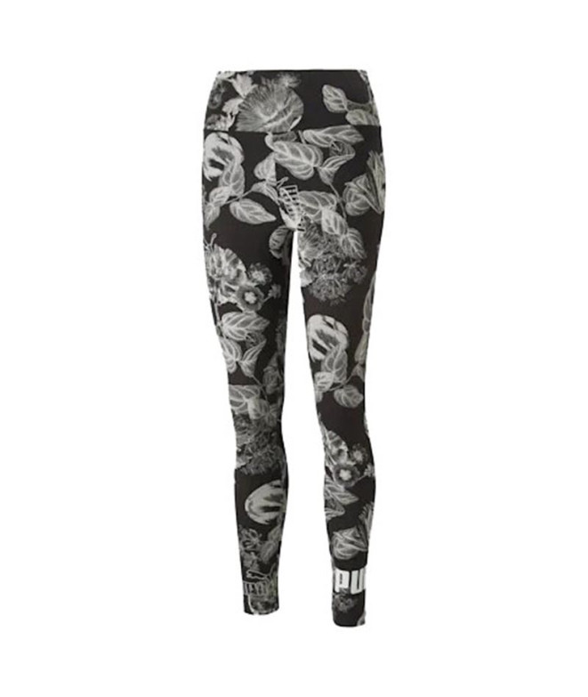 Collant Puma Frozen Flower noir Femmes