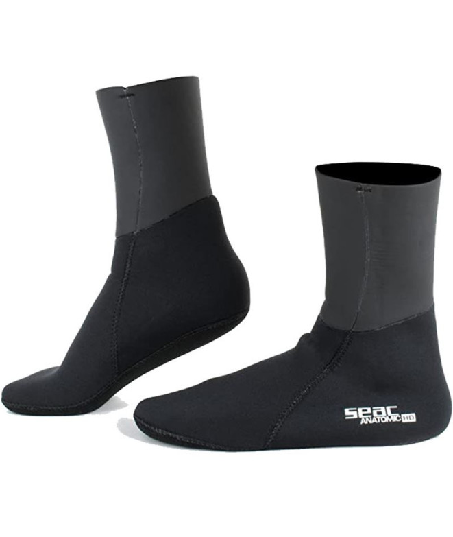 Chaussettes plongée de Seac Anatomic HD noir