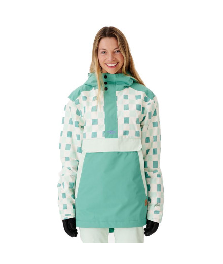 Mountain Jacket Rip Curl Rider Anorak Femme Vert