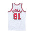 T-shirt Basket-ball de Mitchell & Ness Chicago Bull dennis Rodman White Homme