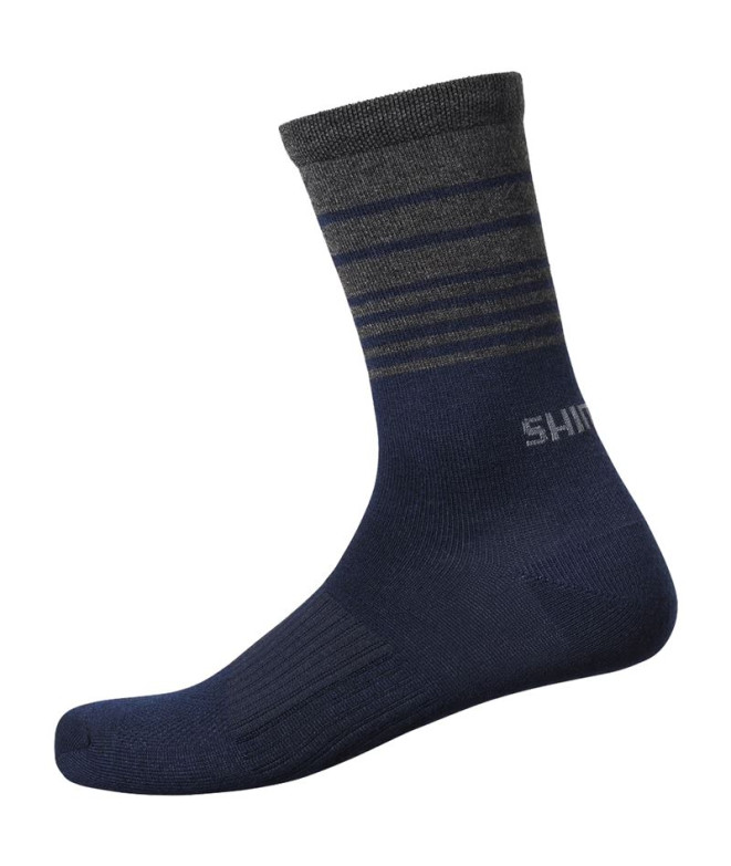 Chaussettes Cyclisme Shimano de Laine bleue...