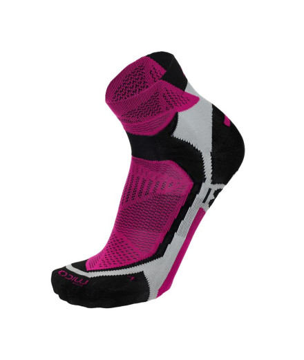 Chaussettes de running Mico Alza X Light Fuchsia