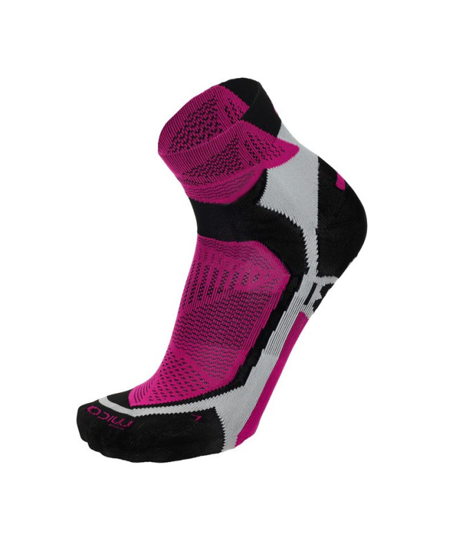 Chaussettes de running Mico Alza X Light Fuchsia