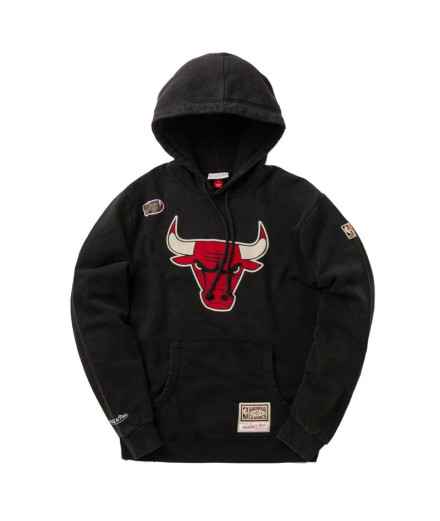 Sweat Basket-ball de Mitchell & Ness Chicago Bulls Noir