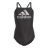 Maillot de bain adidas Big Logo Black Girl's Swimsuit