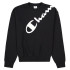 Sweat Champion Logo diagonal noir Femme