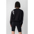 Sweat Champion Logo diagonal noir Femme