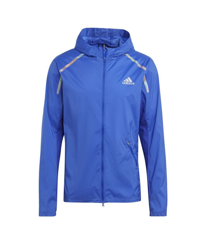 Veste Running adidas de Marathon Blue Homme