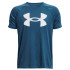 T-Shirt Fitness Under Armour Big Logo Boy Bleu