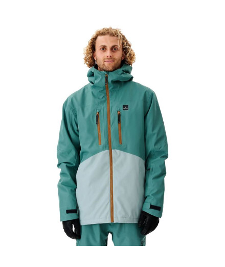 Veste de snowboard Rip Curl Freerider Homme Vert