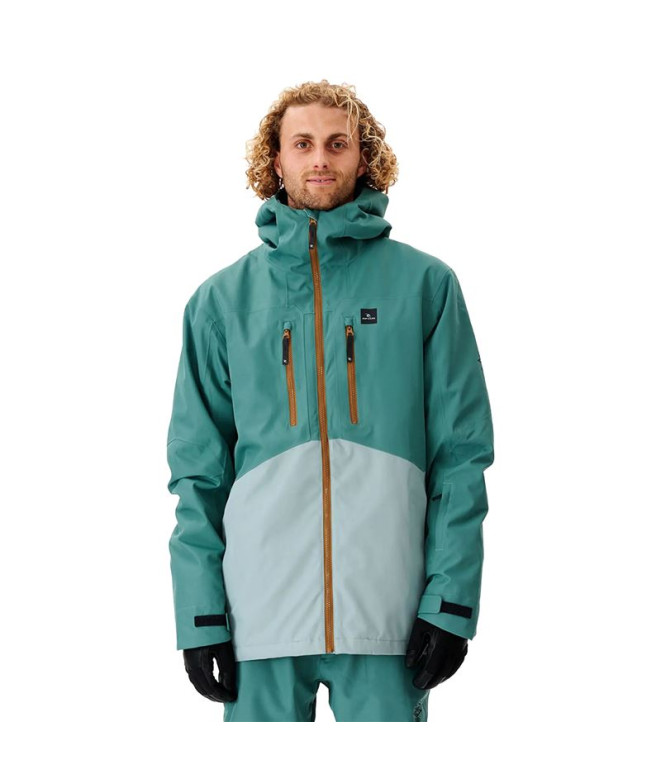 Veste de snowboard Rip Curl Freerider Homme Vert