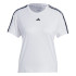 T-Shirt Fitness adidas Essentials 3-Stripes Femmes Blanc