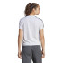 T-Shirt Fitness adidas Essentials 3-Stripes Femmes Blanc