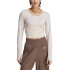 Yoga and Pilates T-shirt adidas Studio Grey Women's