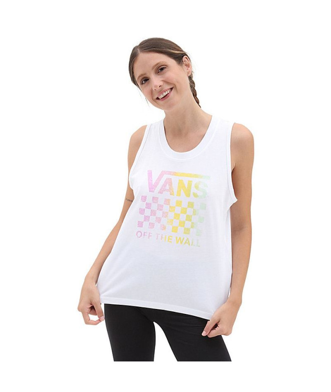 T-Shirt Vans Lock Box Tank Blanc Femmes