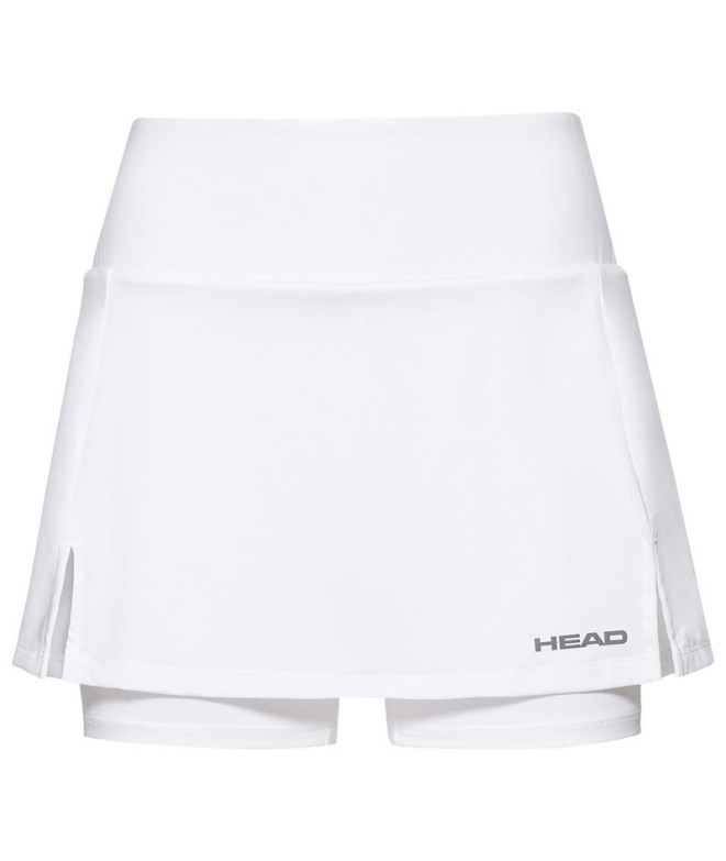 Jupe de tennis Head Club Basic Femmes Blanc