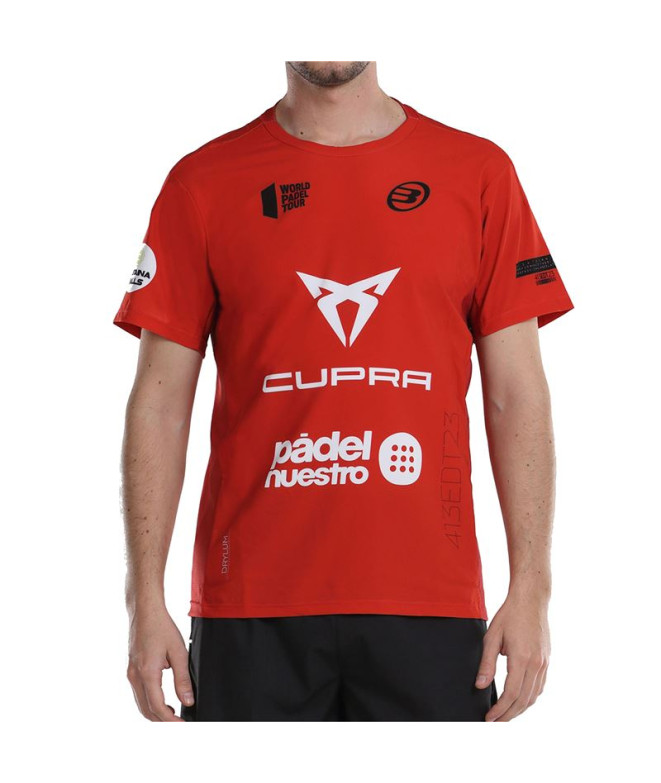 Bullpadel Odeon Tl Padel Rouge T-Shirt Homme Padel