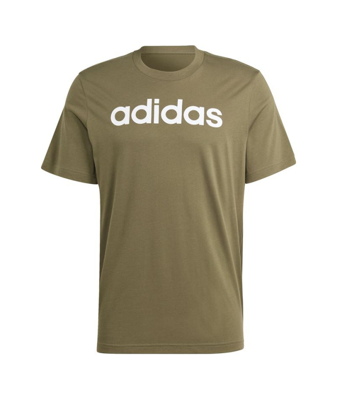 T-shirt adidas Essentials Linear Green Homme
