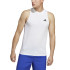T-shirt adidas l'essentiel de la formation en blanc Homme