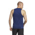 T-shirt adidas l'essentiel de la formation en bleu Homme