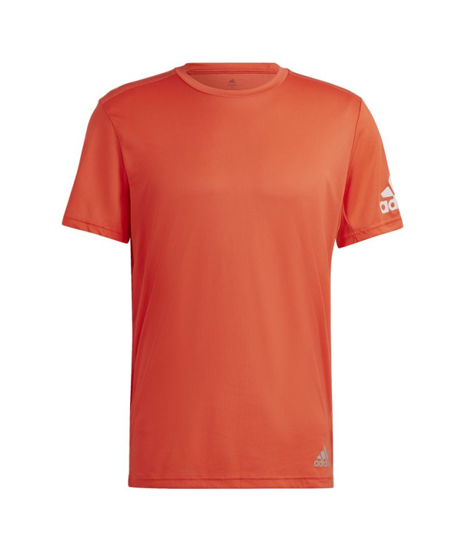 T-shirt Running adidas de Run It Red Homme
