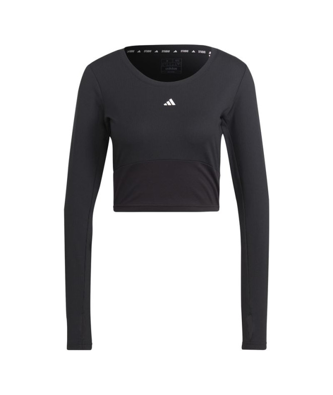 Fitness T-Shirt adidas Studio Black Women's
