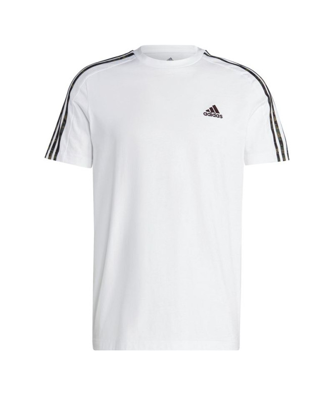 T-shirt adidas Essentials Single 3S Blanc Homme