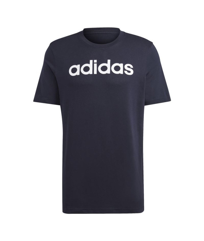 T-shirt adidas Essentials Logo linéaire Noir Homme