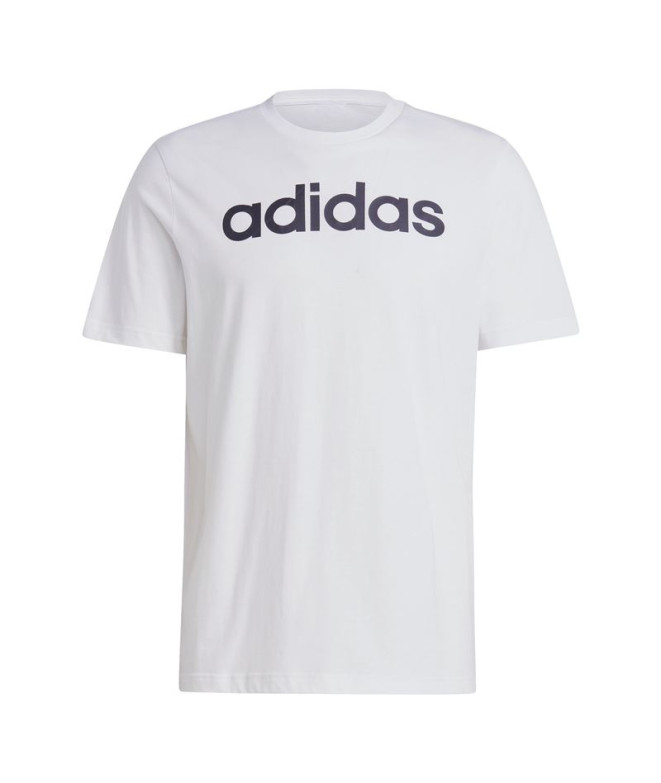 T-shirt adidas Essentials Logo linéaire Blanc...