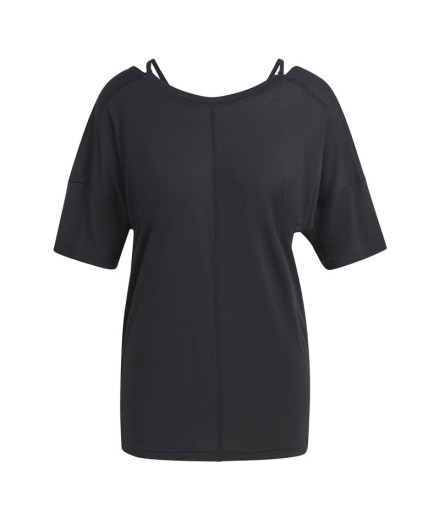 Yoga Top adidas Studio Oversized Noir T-Shirt Yoga Femme