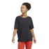 Yoga Top adidas Studio Oversized Noir T-Shirt Yoga Femme