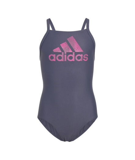 Maillot de bain adidas Big Logo Bleu Maillot de bain fille