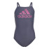 Maillot de bain adidas Big Logo Bleu Maillot de bain fille