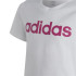 T-shirt adidas Essentials Linear Logo Cotton White Girl's T-Shirt