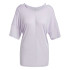 T-shirt adidas Yoga Studio Oversized Lilas Femmes