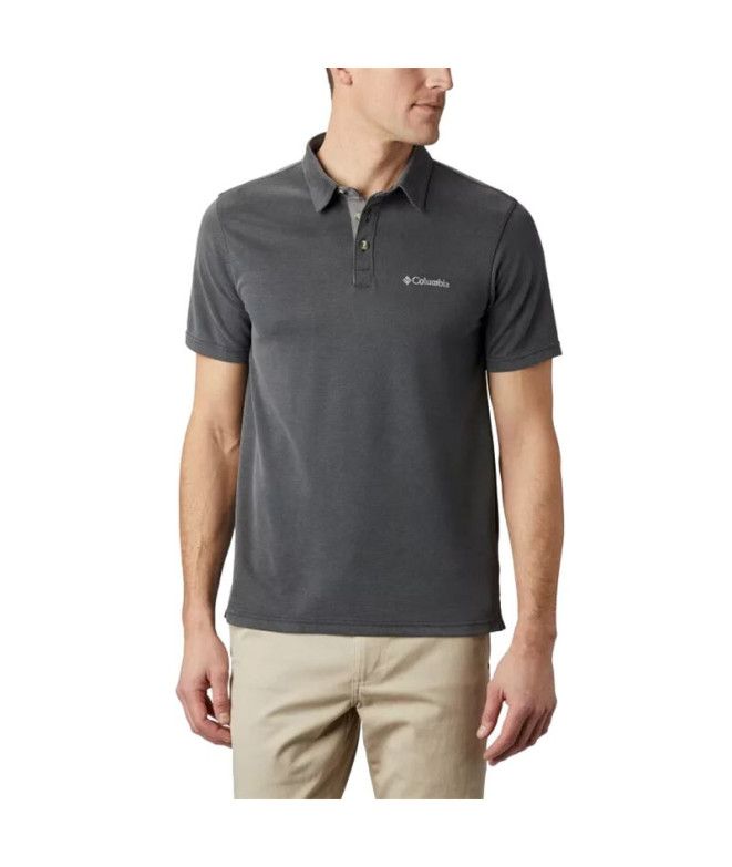 Polo noir Columbia Nelson Point™ pour hommes