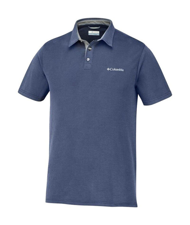 Polo bleu pour hommes Columbia Nelson Point™