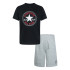 Set Converse Core Tee & Ft Short Dk Grey/Black Kids