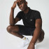 Polo Lacoste Noir côtelé Homme