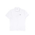Polo Lacoste Blanc côtelé Homme