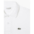 Polo Lacoste Blanc côtelé Homme