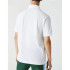 Polo Lacoste Blanc côtelé Homme