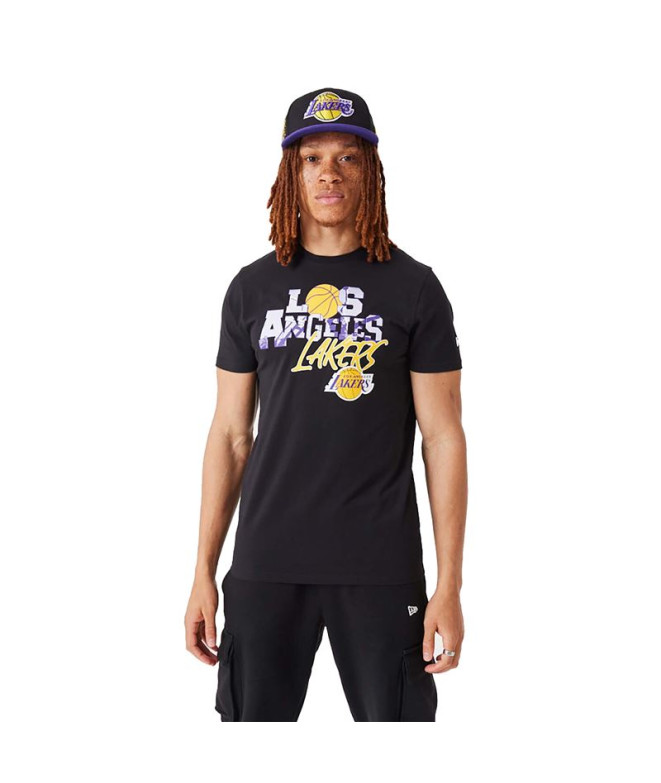 New Era NBA Infill Graphic T-Shirt noir pour...