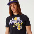 New Era NBA Infill Graphic T-Shirt noir pour hommes LA Lakers