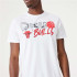 New Era NBA Infill Graphic Chicago Bulls T-Shirt hommes blanc