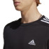 T-shirt adidas Homme Essentials Single 3 Band Black