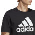 T-shirt adidas Homme Essentials Single Big Logo Noir