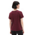 T-Shirt Vans Lock Box Crew-B Maroon Femmes