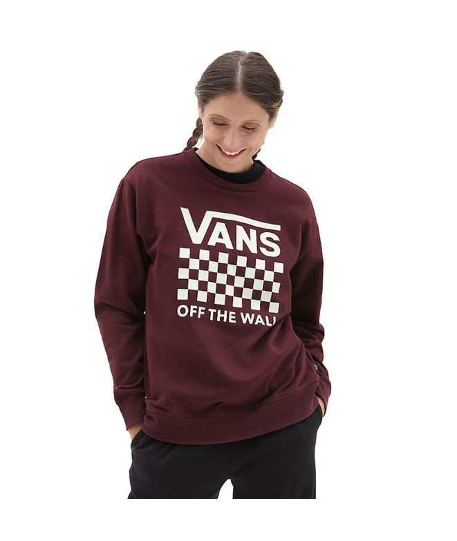 Sweatshirt Vans Lock Box Crew-B Femmes Marron